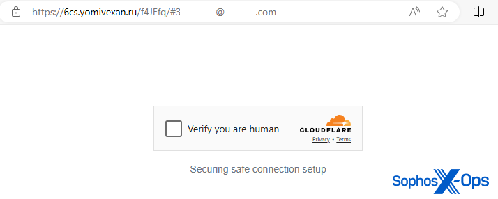 A CAPTCHA protects a phishing site